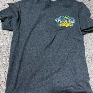 Gray T-Shirt with Floral Graphic